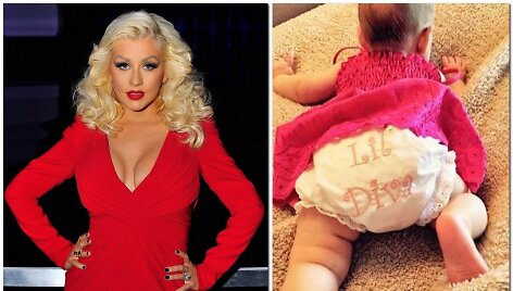 Christina Aguilera ir jos dukra Summer Rain