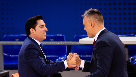 Xavi Pascualis ir Šarūnas Jasikevičius