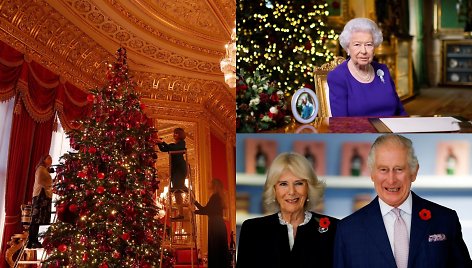 Karališkoji šeima pirmą kartą švęs Kalėdas be Elžbietos II: Vindzoro pilyje – 6 metrų eglė