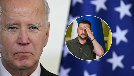 Joe Bidenas ir Volodymyras Zelenskis