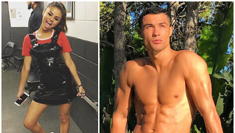 Selena Gomez ir Cristiano Ronaldo