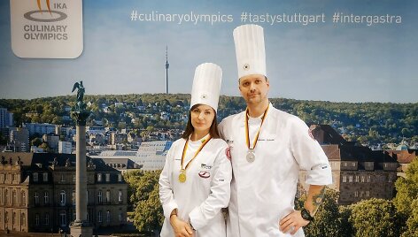 Dovilė Valentienė ir Jaroslav Or&scaron;evski tapo kulinarijos olimpiados medalininkais