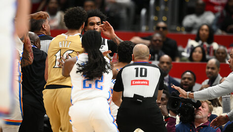 Konfliktas &bdquo;Thunder&ldquo; ir &bdquo;Wizards&ldquo; rungtynėse