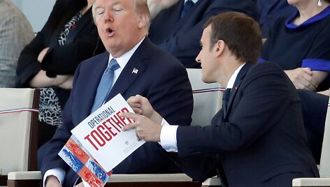 E.Macronas ir D.Trumpas Paryžiuje paminėjo Bastilijos paėmimo dieną