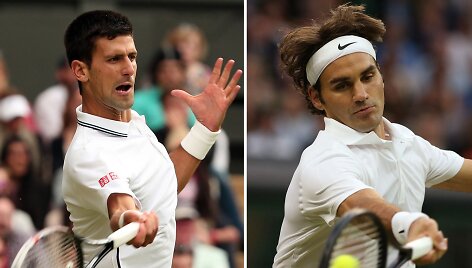 Novakas Džokovičius ir Rogeris Federeris