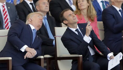 E.Macronas ir D.Trumpas Paryžiuje paminėjo Bastilijos paėmimo dieną