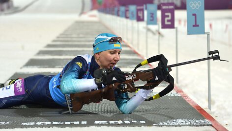  Sočio olimpinių žaidynių čempionė biatlonininkė Olena&nbsp;Pidhrushna
