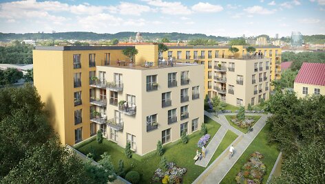 Projektas &bdquo;Jasinskio namai&ldquo;. UAB &ldquo;Transmedos projektai&ldquo; vizualizacija