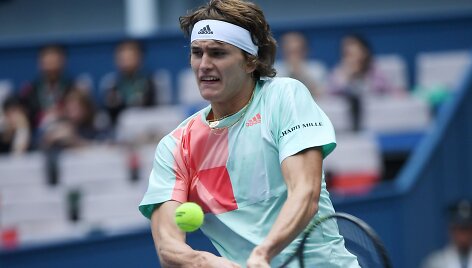 &bdquo;Shanghai Rolex Masters&ldquo; a&scaron;tuntfinalis: Alexanderis Zverevas &ndash; Jo-Wilfriedas Tsonga