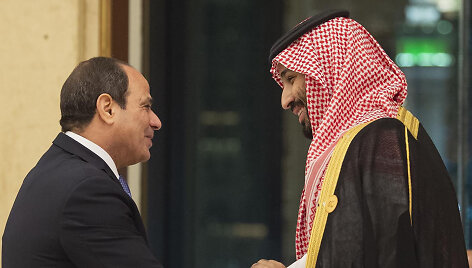 Abdel Fattahas el-Sisi ir Mohammedas bin Salmanas