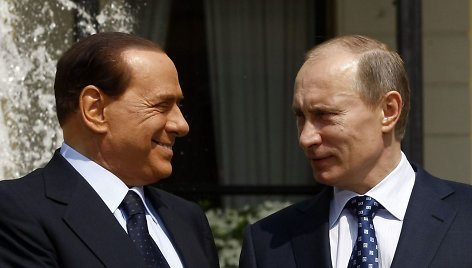 Silvio Berlusconi ir Vladimiras Putinas