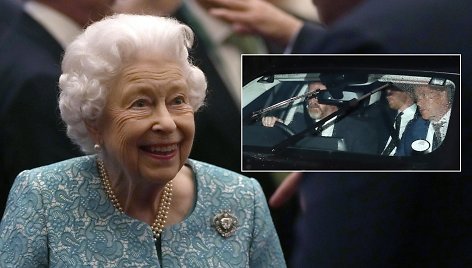 Karalienė Elizabeth II ir princas Harry