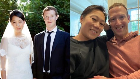 Markas Zuckerbergas su žmona Priscilla Chan