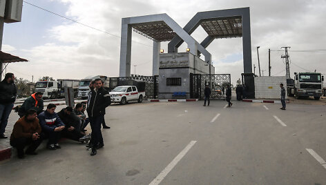 Uždaryta sienos perėja tarp Egipto ir Gazos Ruožo