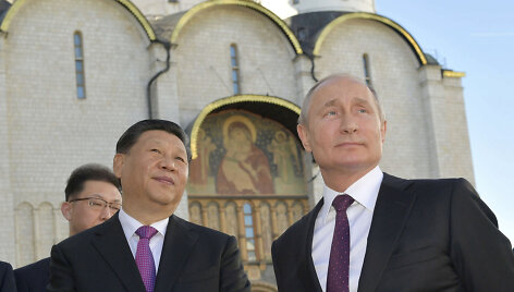 Xi Jinpingas ir Vladimiras Putinas