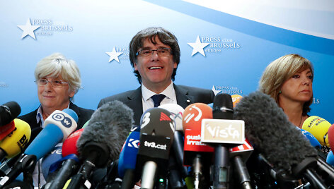 C.Puigdemont'as negrįžta į Kataloniją i&scaron; Briuselio