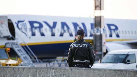&bdquo;Ryanair&ldquo; lėktuvas Moso oro uoste