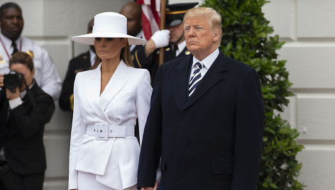 Donaldas Trumpas su žmona Melania Trump