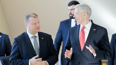 Saulius Skvernelis ir Krišjanis Karinis