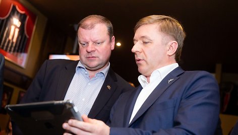 Saulius Skvernelis ir Ramūnas Karbauskis