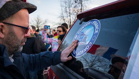 Protestuotojai Prancūzijoje