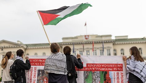 Protestas prie&scaron; Lietuvos politikų bendradarbiavimą su Izraeliu