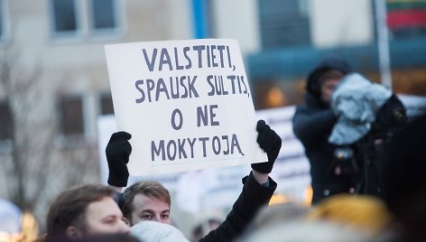 Masinė protesto akcija „Paskutinis skambutis“