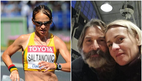 Kristina Saltanovič ir jos vyras