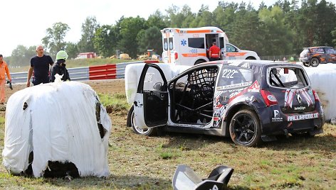 Ryčio Rutkausko automobilis po avarijos