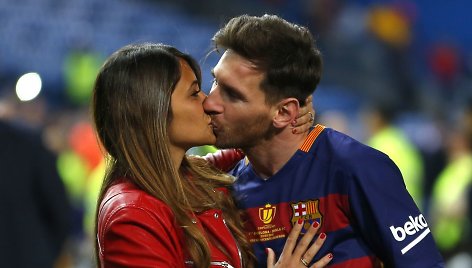 Lionelis Messi ir Antonella Roccuzzo