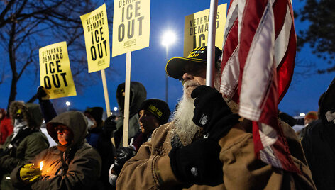Protestai prie&scaron; ICE / JOHN MOORE / Getty Images via AFP