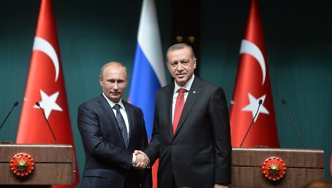 Vladimiras Putinas ir Recepas Tayyipas Erdoganas