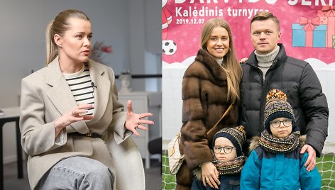 Sandra ir Darvydas Šernai su vaikais