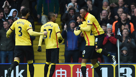 „Watford“ džiaugiasi Etienne Capoue įvarčiu