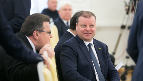 Linas Linkevičius ir Saulius Skvernelis