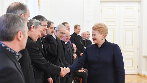 Prezidentė Dalia Grybauskaitė susitiko su šalies dvasininkais