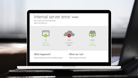 Neveikia internetinės svetainės
