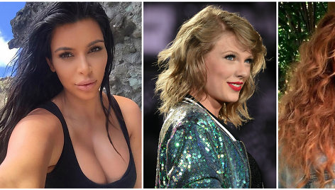 Kim Kardashian, Taylor Swift ir Beyonce