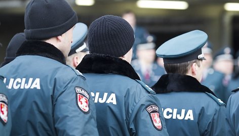 Naujasis policijos pastatas šalia Pilaitės pr.