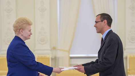Prezidentė priima Kubos Respublikos ambasadoriaus Eduardo Lazo P&eacute;rezo skiriamuosius ra&scaron;tus