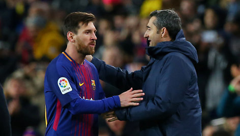 Lionelis Messi ir Ernesto Valverde