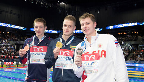 Čempionas Danas Rap&scaron;ys ir prizininkai