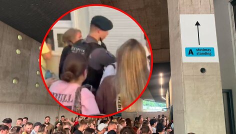 Žmonių minios Pitbull koncerte Kaune