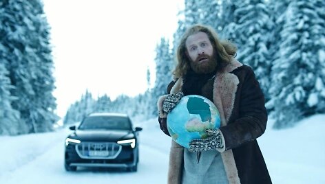 Audi E-tron reklamos fragmentas