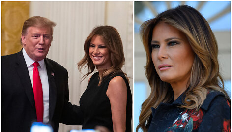 JAV prezidentas Donaldas Trumpas ir pirmoji JAV ponia Melania Trump