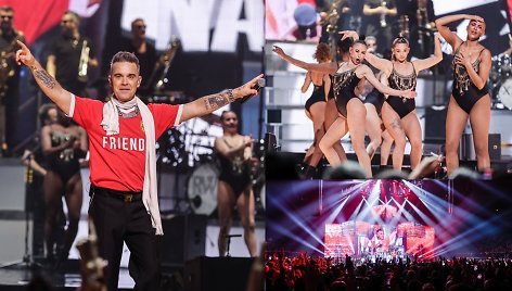 Kauną drebino Robbie Williamso koncertas: svarbią sukaktį kartu šventė milžiniška minia