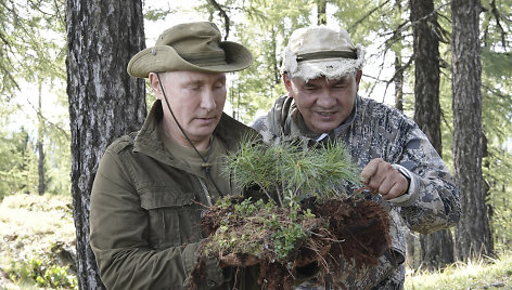 Vladimiras Putinas ir Sergejus Šoigu