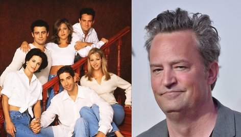 Matthew Perry ir serialo „Draugai“ aktoriai