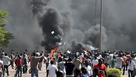 Protestuotojai Burkina Faso sostinėje