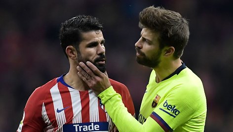 Diego Costa ir Gerardas Pique